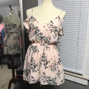 New Look Tall Pink Floral Romper